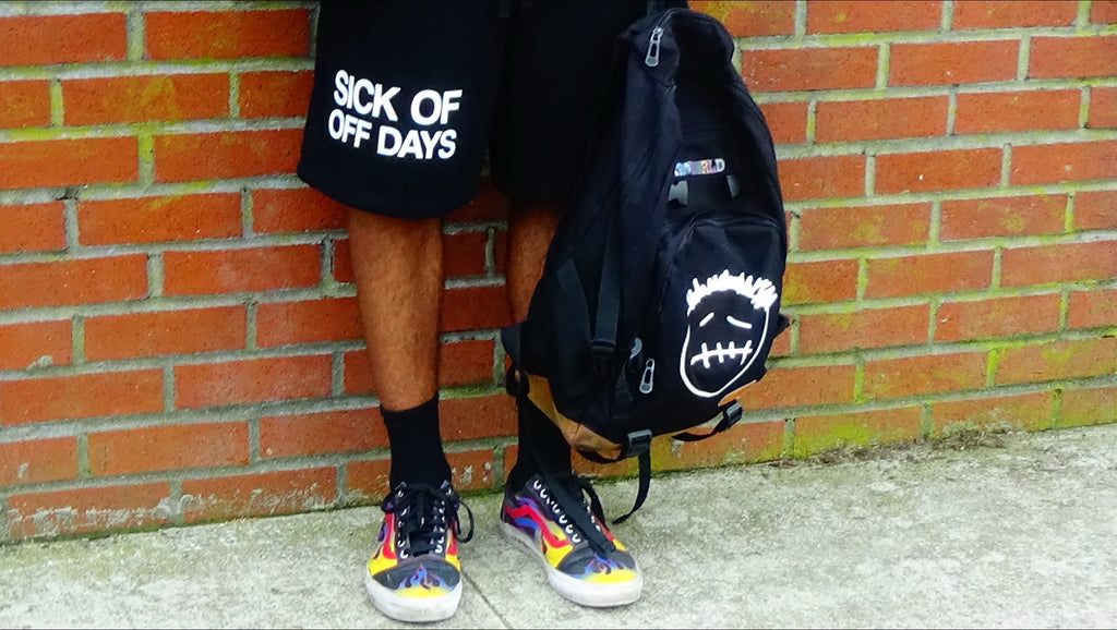 “SICK OF OFF DAYS” SHORTS