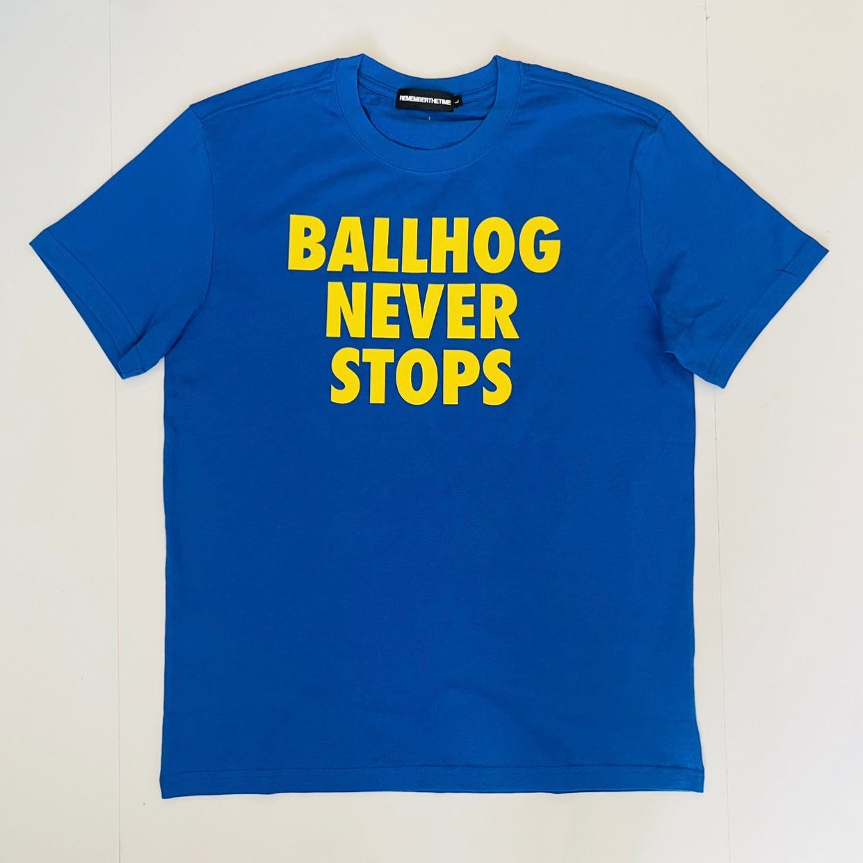 “BALLHOG NEVER STOPS” TEE - GSW